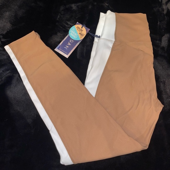 KYODAN Two-tone High Waisted Ribbed Leggings - Picture 1 of 5